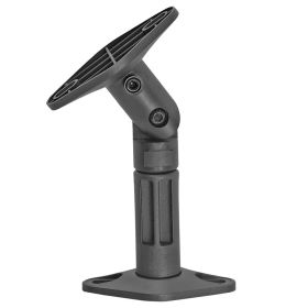 Cmple â€“ Universal Speaker Wall Mounts for Satellite Speakers - Adjustable Tilt and Swivel Ceiling Wall Speaker Brackets - 1 Pair (Black)