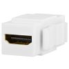 Keystone Jack - HDMI Female to Female Coupler - White