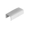 Wire Trak Joint Cover for Raceway PVC White, 3/4inch W x 1/2inch H