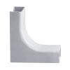 Wire Trak Inside Corner for Raceway PVC White, 1inch W x 1/2inch H