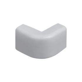 Wire Trak Outside Corner for Raceway PVC White, 1inch W x 1/2inch H