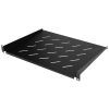 Cmple â€“ 1U Vented Rack Mount Shelf â€“ 14inch Deep Fixed Cantilever Tray, for 19inch Server Network Equipment Rack & Cabinet, Steel â€“ Black
