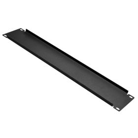 Cmple â€“ Blank 2U Rack Mount Blank Spacer for 19-Inch Wide Server Network Racks or Cabinets, Steel â€“ Black