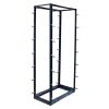Wavenet - 4-Post 45U Open Frame Floor Rack Organizes 19â€ Network & Data Rack Equipment, Capacity 800lbs â€“ Black