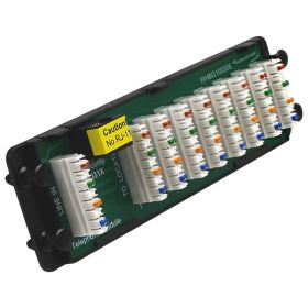 Wavenet â€“ 4-Phone Lines, 8-Points Telephone Module 110-IDC Punch Down Connections with RJ31X Security Port for Structured Wiring Enclosure