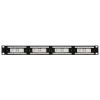 Cmple - 24 Port Cat6 Network Patch Panel, Cat 6 Rackmount Wall Mount Category 6 Bracket Surface 110 Type (568A/568B Compatible)