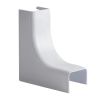 Wire Trak Inside Corner for Raceway PVC White, 3/4inch W x 1/2inch H
