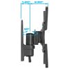 Anti-Theft Full Motion Wall Mount for 10inch-23inch LCD/LED TV's