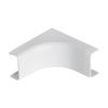 Wire Trak Inside Corner for Raceway PVC White, 1inch W x 1/2inch H
