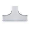 Wire Trak 3 Way Tee for Raceway PVC White, 1 1/2inch W x 3/4inch H